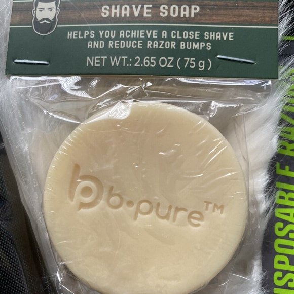 Shaving Grooming Beard 6 Blade Razor Soap Trimming Cape Catcher Barber Apron Kit - Picture 2 of 6